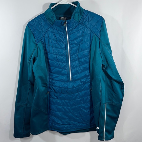 Champion 1/2 zip Pullover Jacket Aqua/Green Size XL - Picture 1 of 8